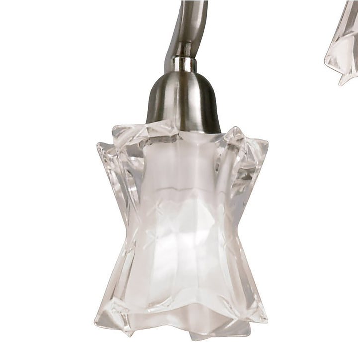 Mantra M8606/1 Alaska Pendant Convertible To Semi Flush 6 Light Satin Nickel