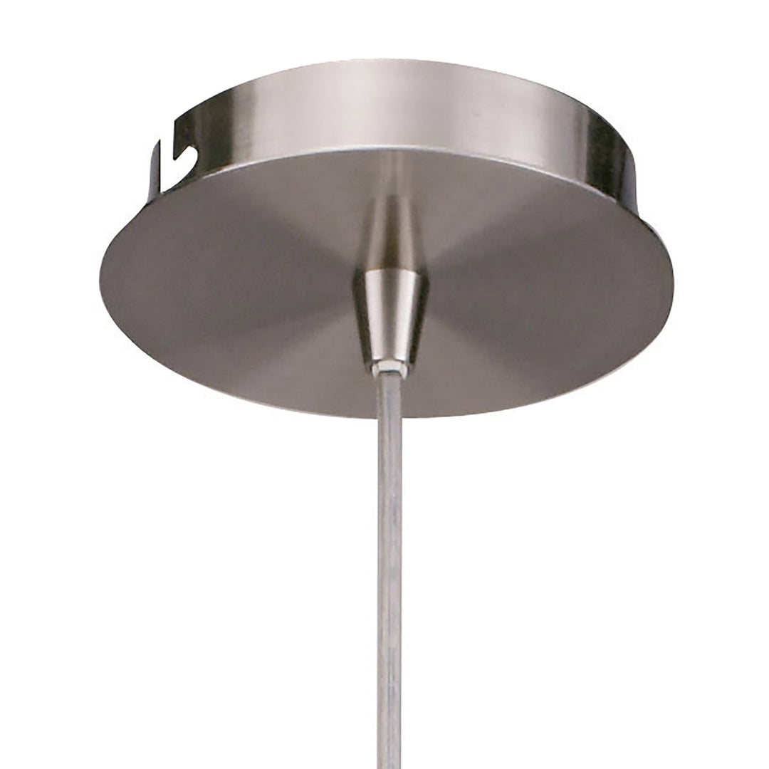 Mantra M8612/1 Alaska Square Pendant 1 Light Satin Nickel