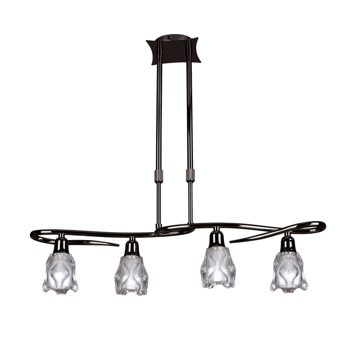 Mantra M8624BC/1 Amel Telescopic 4 Light Black Chrome