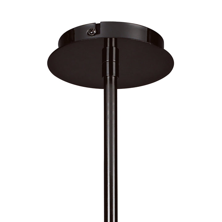 Mantra M8621BC/1 Amel Telescopic Convertible To Semi Flush 6 Light Black Chrome