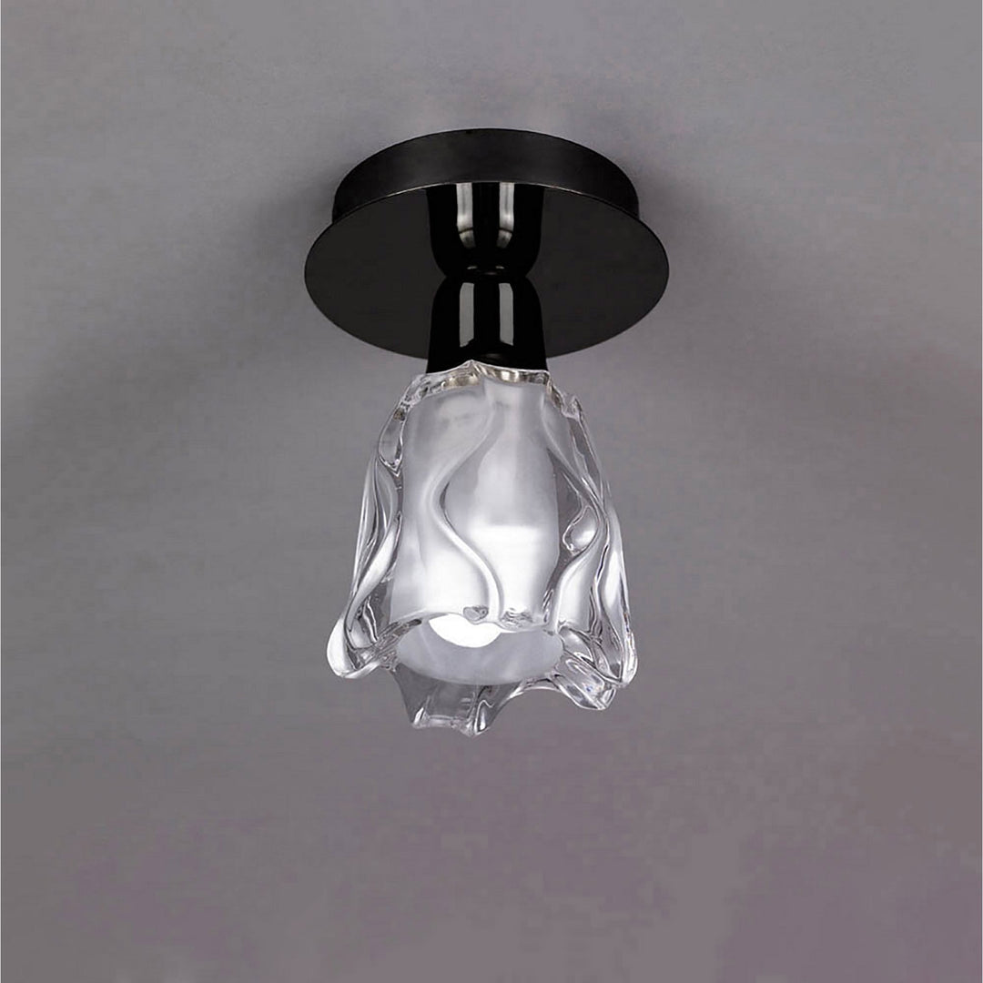 Mantra M8625BC/1 Amel Ceiling 1 Light Black Chrome