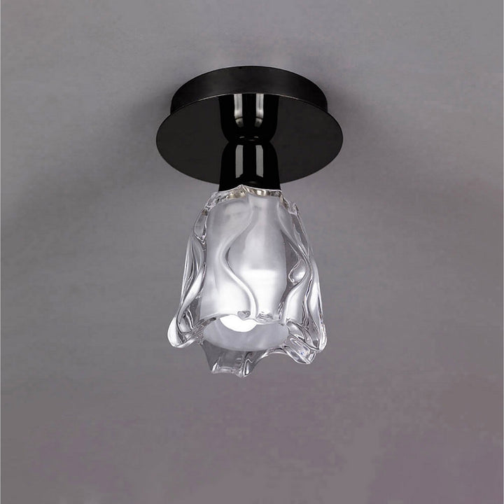 Mantra M8625BC/1 Amel Ceiling 1 Light Black Chrome