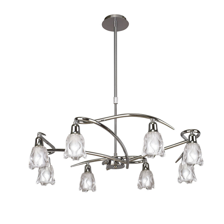 Mantra M8620/1 Amel Telescopic 8 Light Polished Chrome