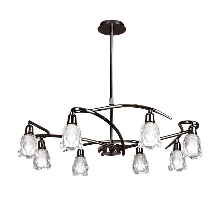 Mantra M8620BC/1 Amel Telescopic 8 Light Black Chrome