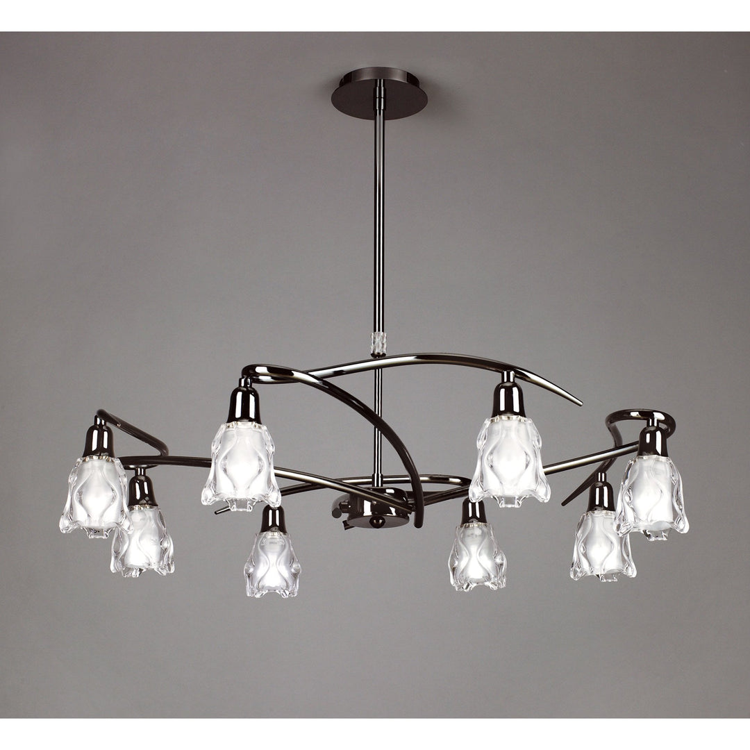 Mantra M8620BC/1 Amel Telescopic 8 Light Black Chrome