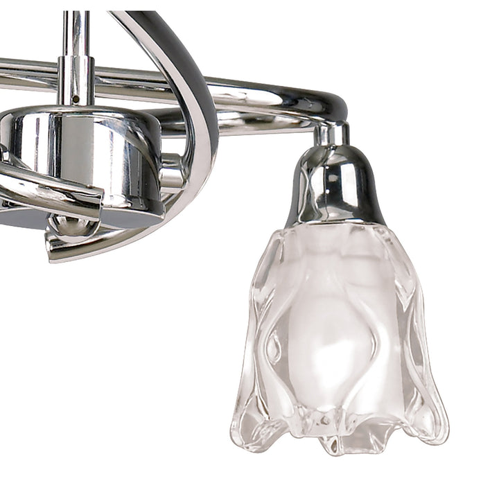 Mantra M8622/1 Amel Telescopic Convertible To Semi Flush 4 Light Polished Chrome