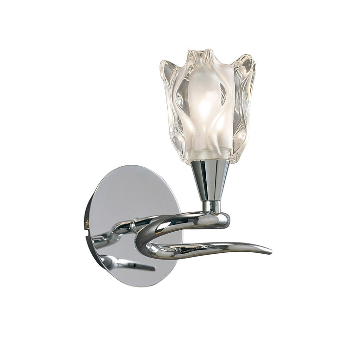 Mantra M8580/S/1 Amel Wall Lamp Switched 1 Light Polished Chrome