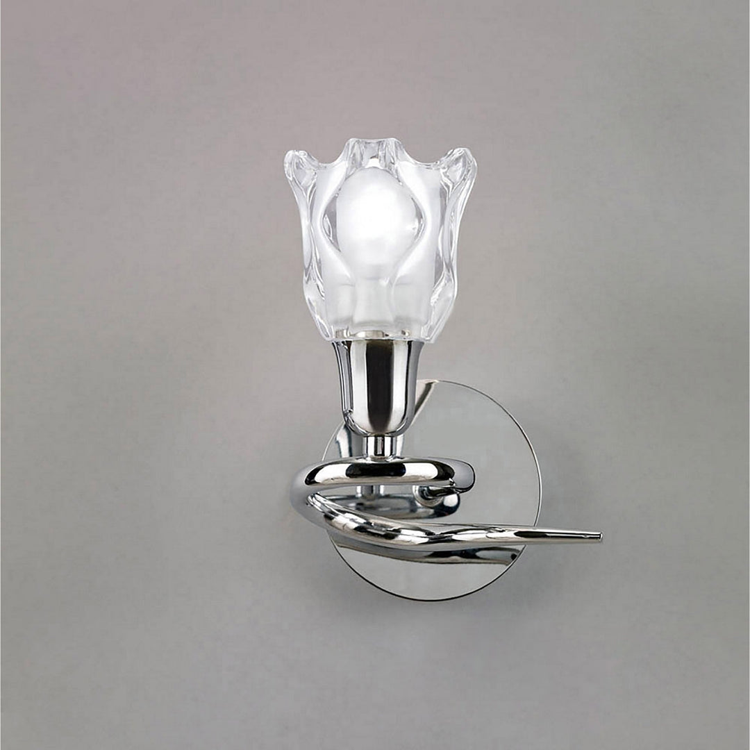 Mantra M8580/S/1 Amel Wall Lamp Switched 1 Light Polished Chrome