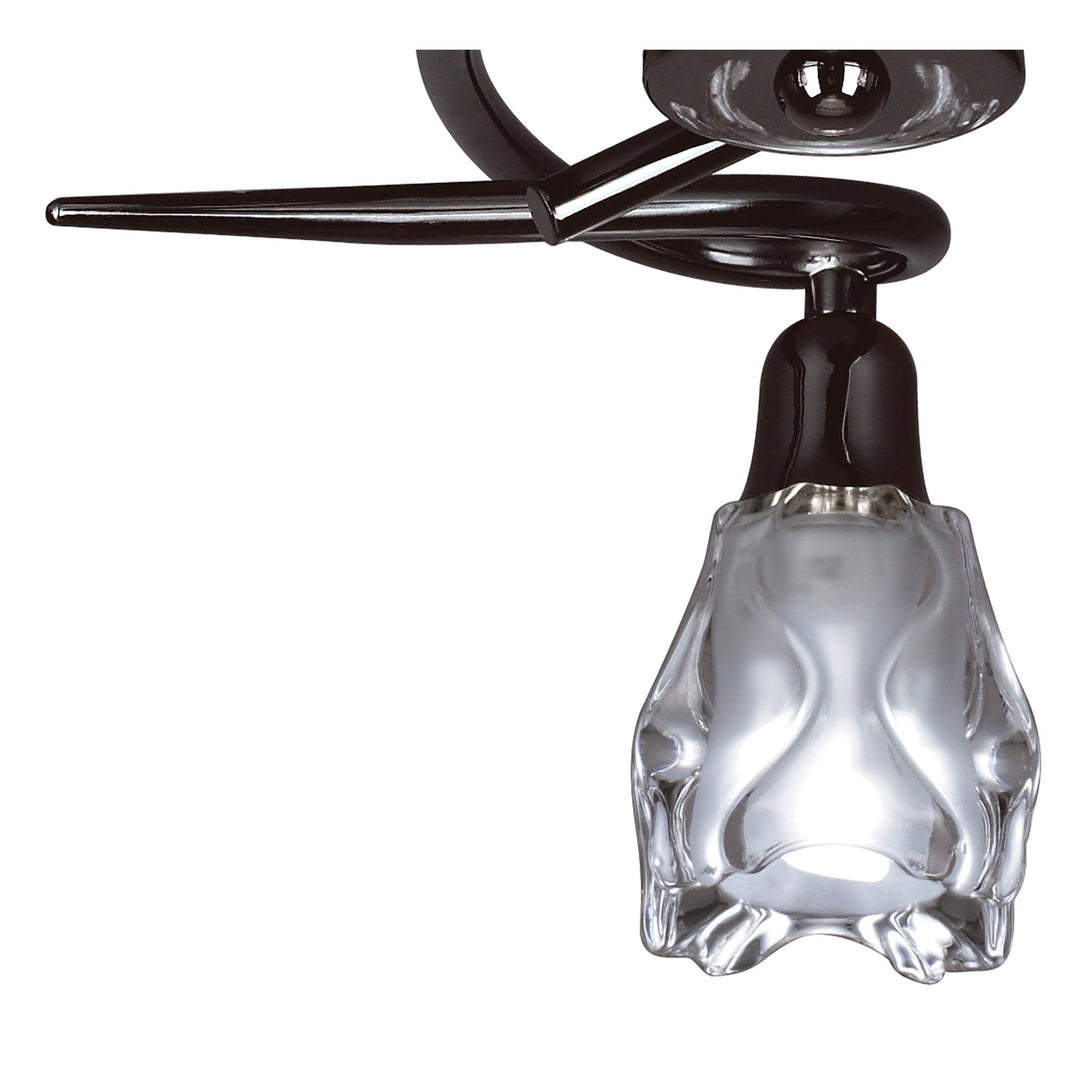 Mantra M8623BC/1 Amel Ceiling 3 Light Black Chrome