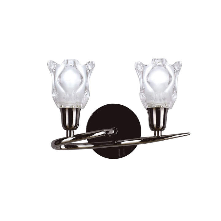 Mantra M8581BC/S/1 Amel Wall Lamp Switched 2 Light Black Chrome