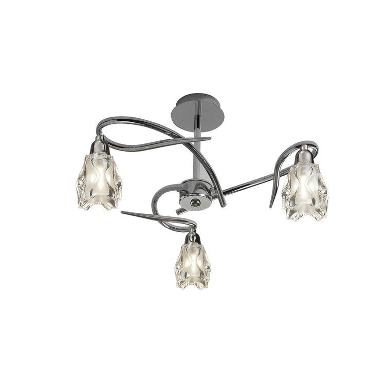 Mantra M0623 Amel Ceiling E14 3 Light Polished Chrome