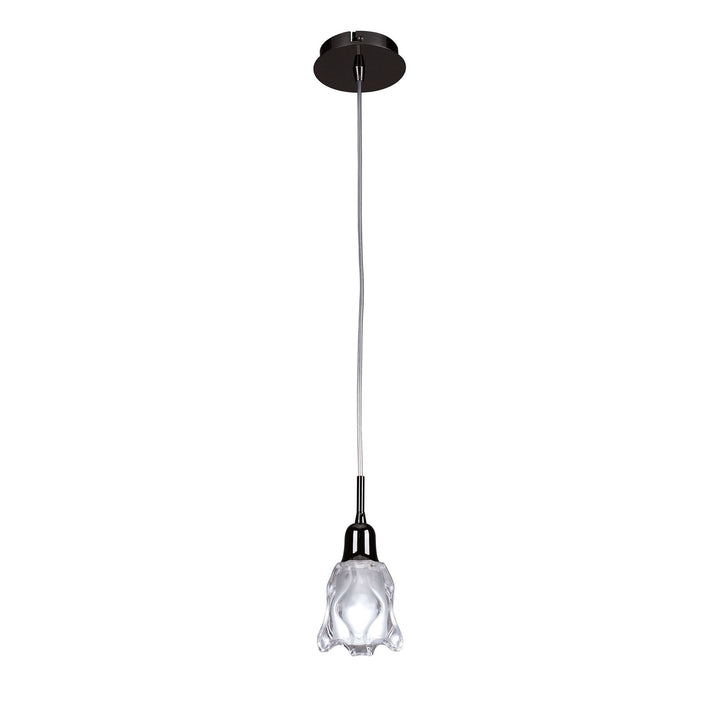 Mantra M8626BC/1 Amel Pendant 1 Light Black Chrome