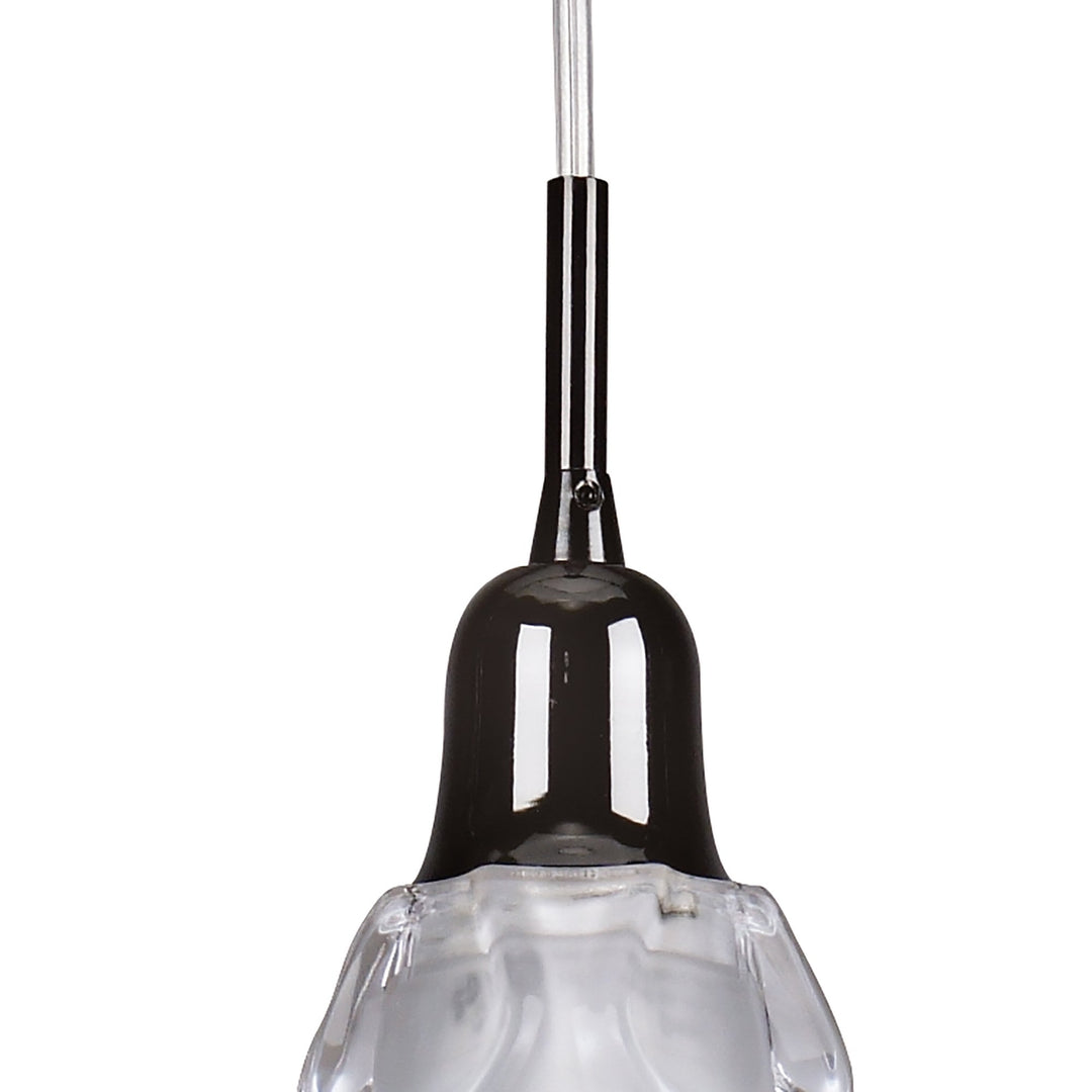 Mantra M8626BC/1 Amel Pendant 1 Light Black Chrome