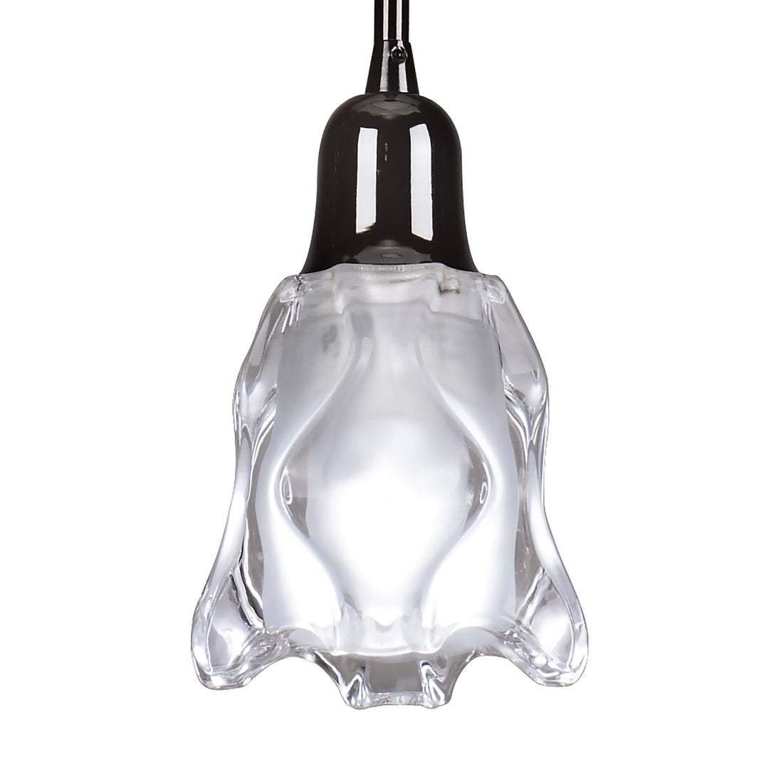 Mantra M8626BC/1 Amel Pendant 1 Light Black Chrome