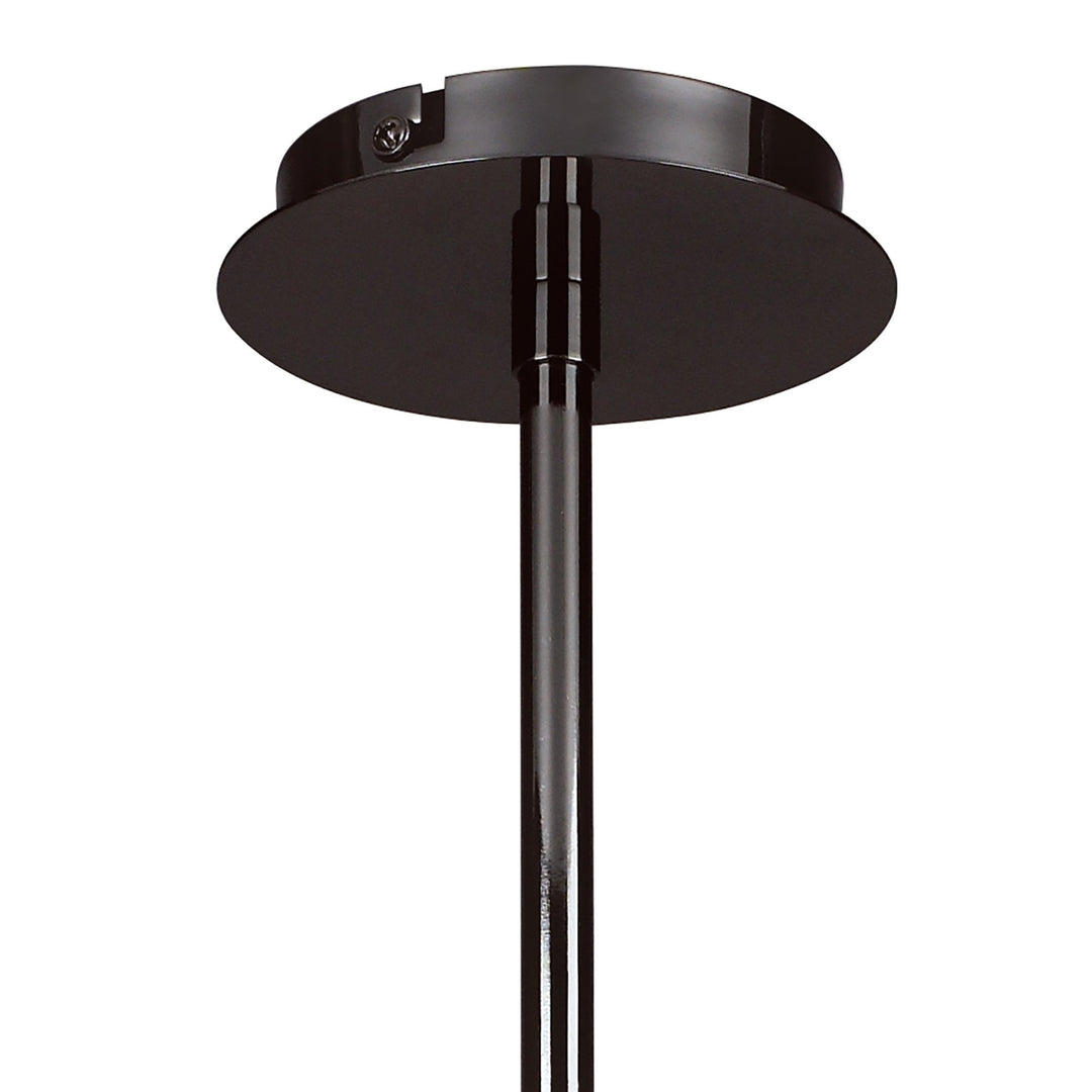 Mantra M8622BC/1 Amel Telescopic Convertible To Semi Flush 4 Light Black Chrome