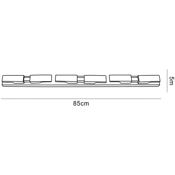 Mantra M37008 Arco Linear Ceiling 6 Light G9 Satin Nickel