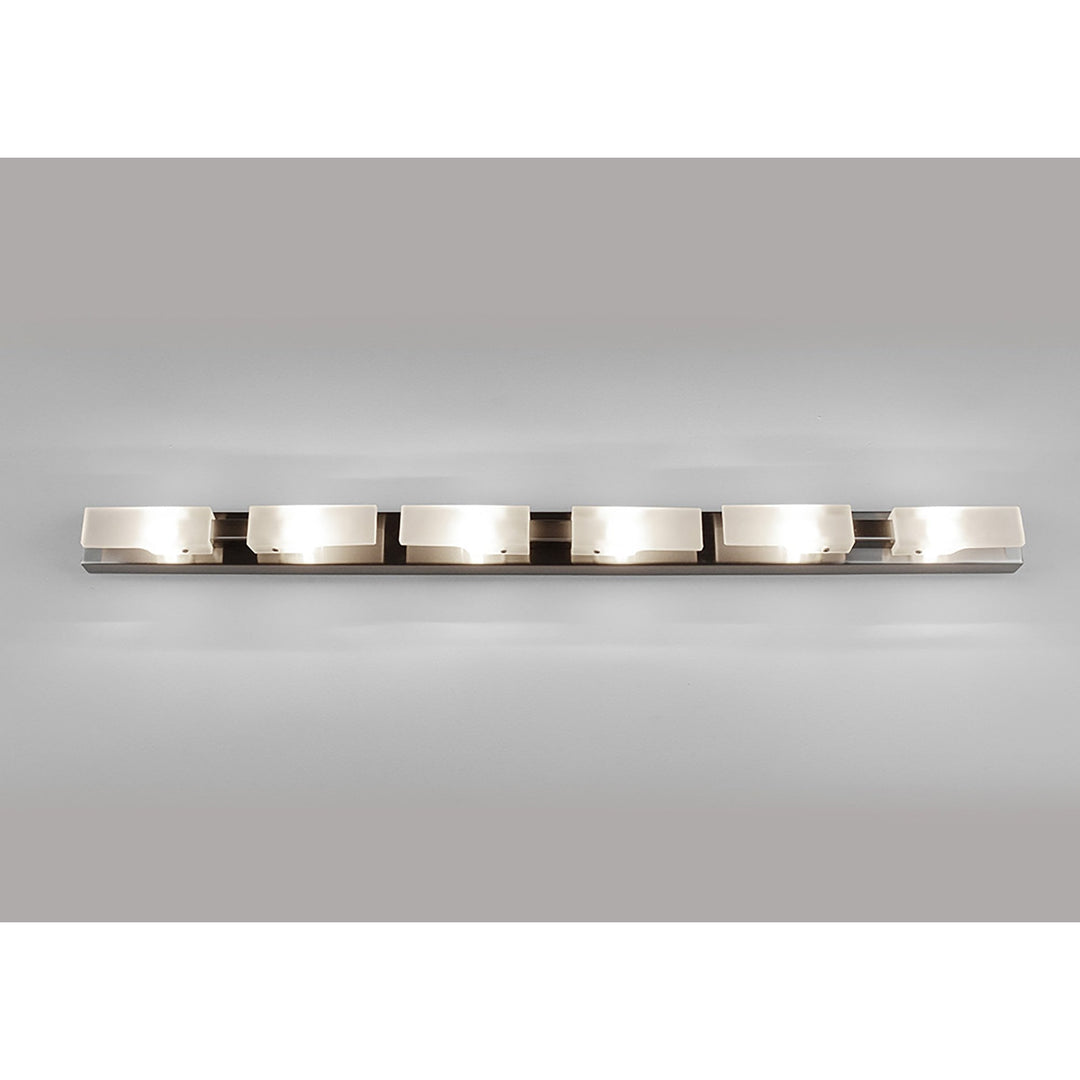 Mantra M37008 Arco Linear Ceiling 6 Light G9 Satin Nickel