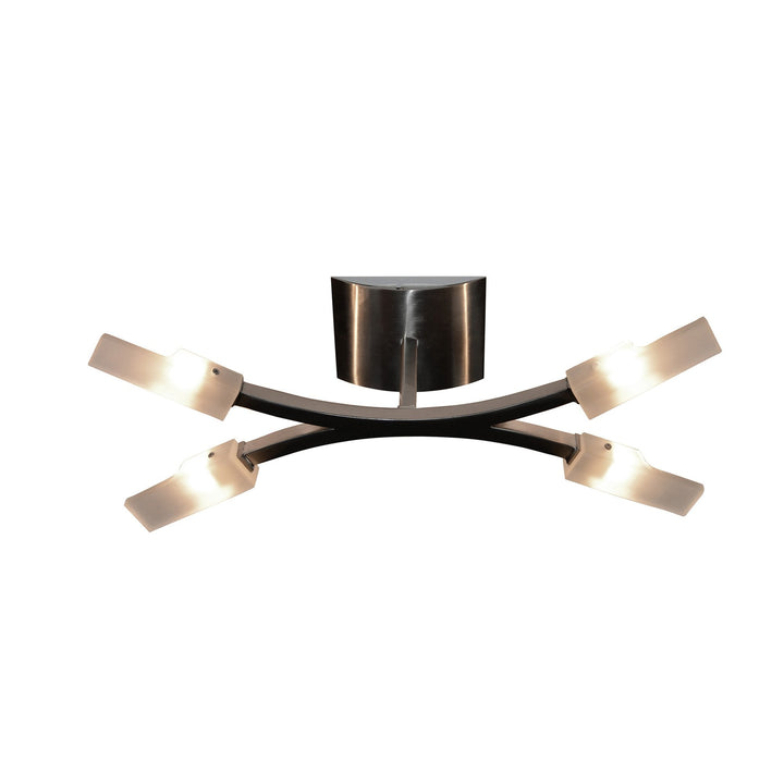 Mantra M37004 Arco Ceiling 4 Light G9 Satin Nickel