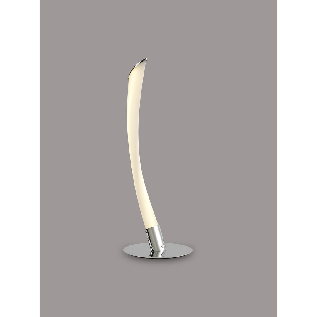 Mantra M6729 Armonia 1 Light Table Lamp 10W LED Polished Chrome/Frosted Acrylic