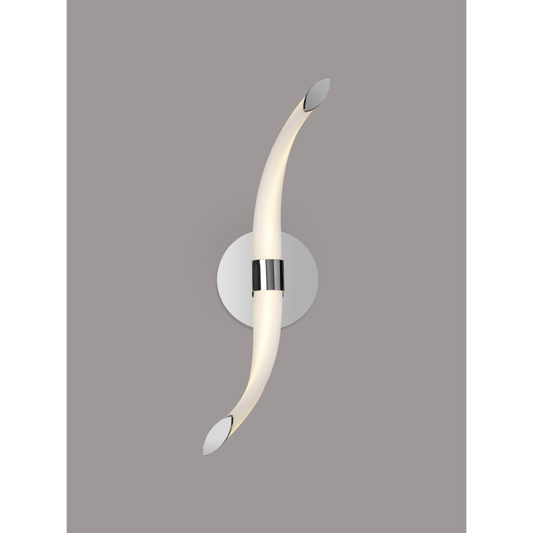 Mantra M6727 Armonia Wall Lamp Wave 12W LED Polished Chrome/Frosted Acrylic