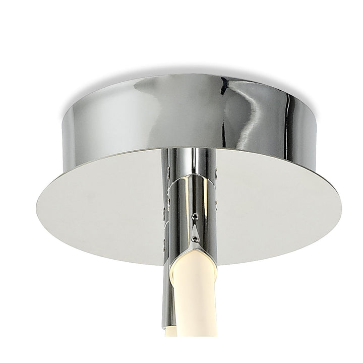 Mantra M6731 Armonia Semi Flush Curl 40W LED Polished Chrome/Frosted Acrylic