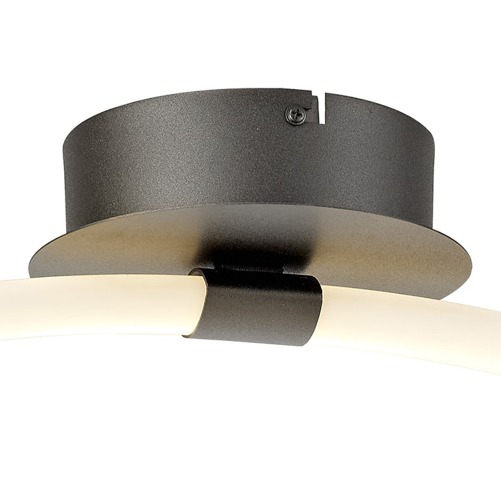 Mantra M6795 Armonia Semi Flush Loop Dimmable 25W LED Titanium/Frosted Acrylic