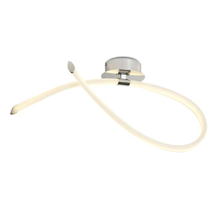 Mantra M6725 Armonia Semi Flush Medium Loop 25W LED Polished Chrome/Frosted Acrylic