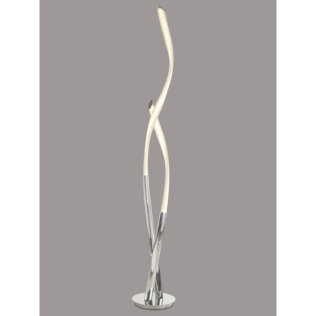 Mantra M6730 Armonia Floor Lamp 30W LED Polished Chrome/Frosted Acrylic