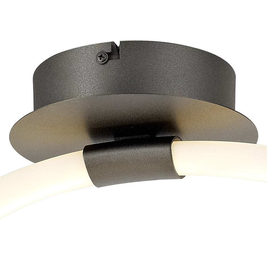 Mantra M6796 Armonia Wall Lamp Loop Dimmable 18W LED Titanium/Frosted Acrylic