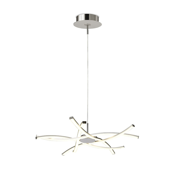 Mantra M5912 Aire LED Pendant 69cm Round Silver