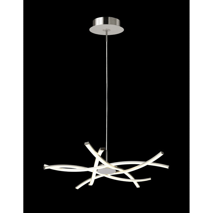 Mantra M5912 Aire LED Pendant 69cm Round Silver