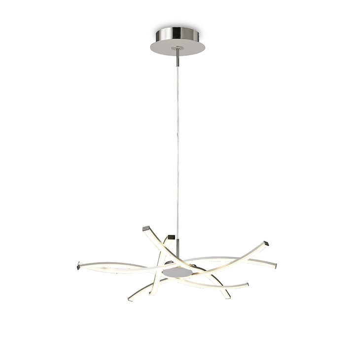 Mantra M5914 Aire LED Pendant 69cm Round Silver