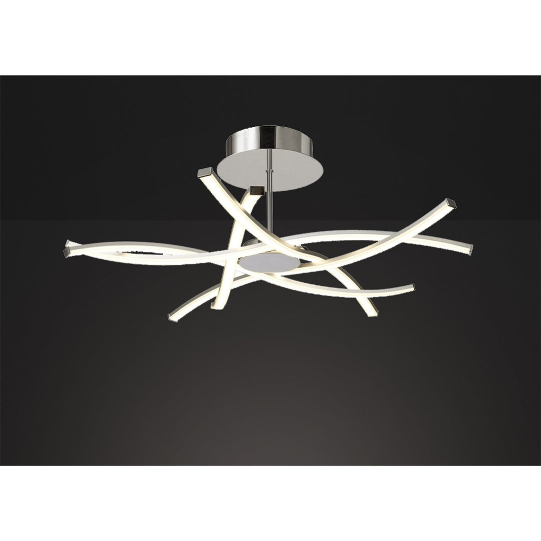 Mantra M5917 Aire LED Ceiling Light 70.5cm Round Silver