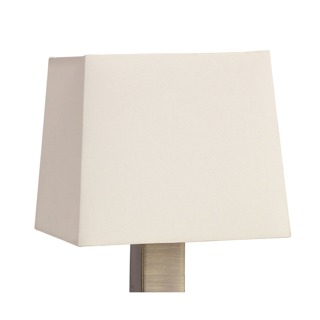 Mantra M0789AB Akira Table Lamp 1 Light E14 Antique Brass Cream Shade