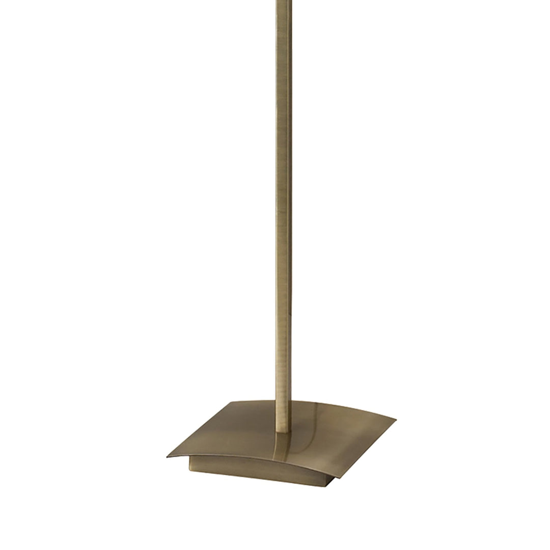 Mantra M0791AB/BS Akira Floor Lamp 3 Light E27 Antique Brass Black Shade