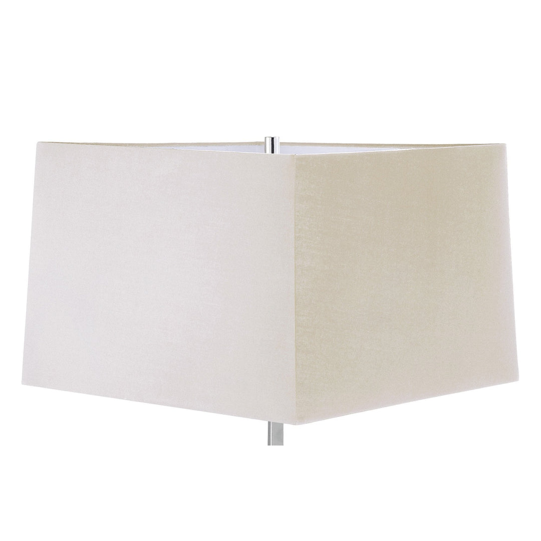 Mantra M0793/CS Akira Table Lamp 2 Light E27 Polished Chrome Cream Shade