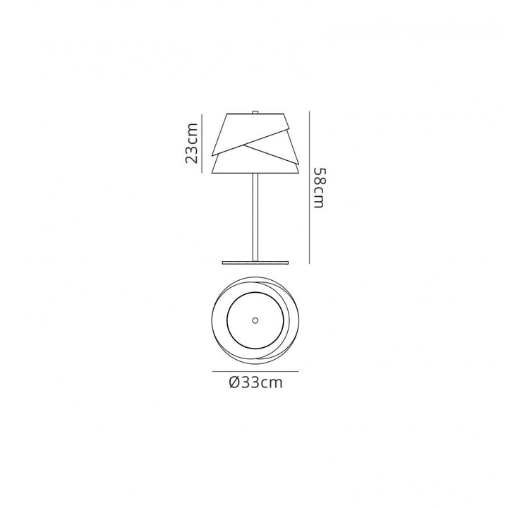 Mantra M5863 Alboran Table Lamp White