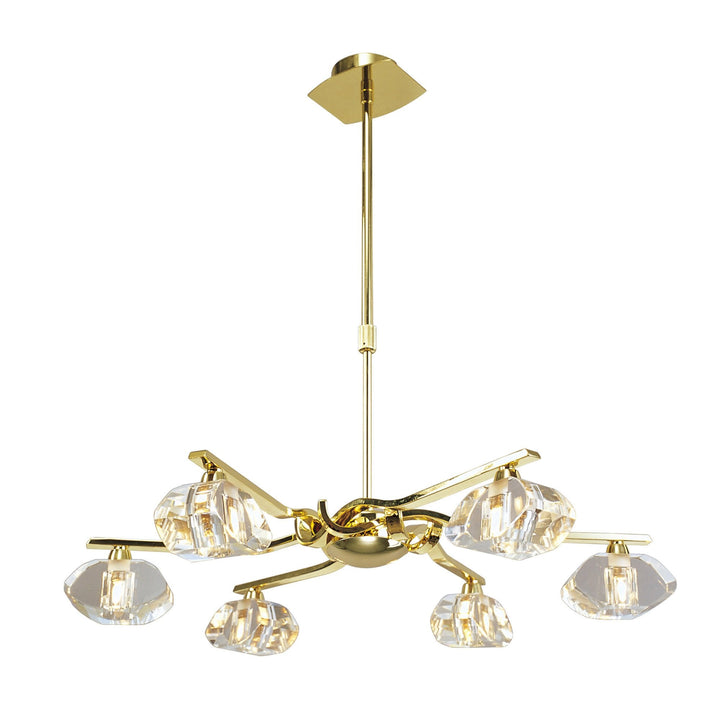 Mantra M0412PB Alfa Telescopic 6 Light G9 Polished Brass