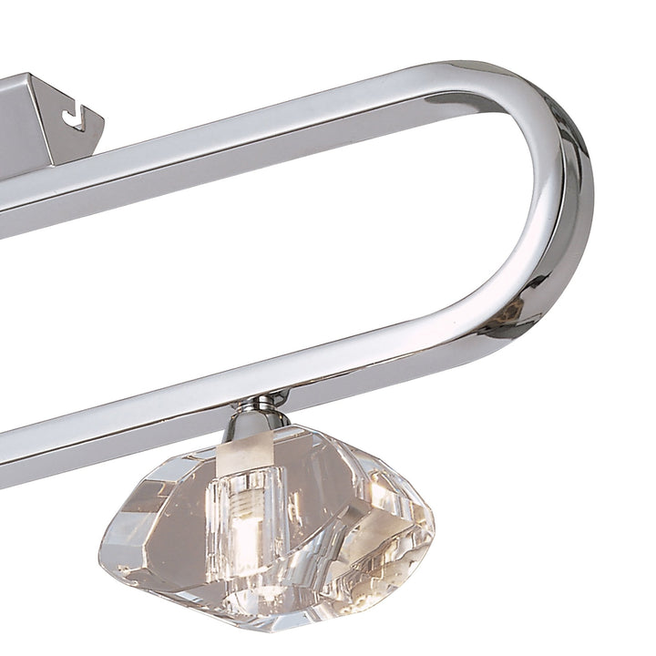 Mantra M0421 Alfa Ceiling Linear Bar 3 Light G9 Polished Chrome