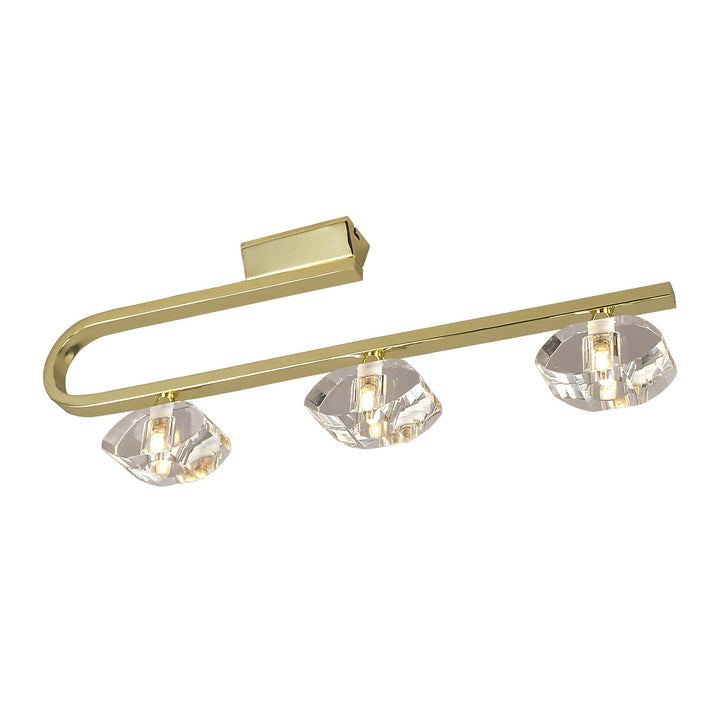 Mantra M0421PB Alfa Linear Bar 3 Light G9 Polished Brass