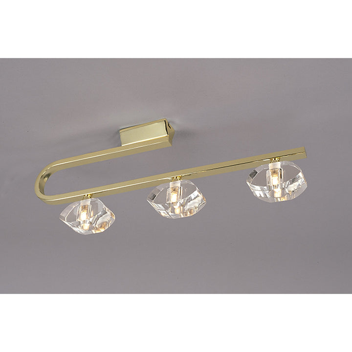 Mantra M0421PB Alfa Linear Bar 3 Light G9 Polished Brass