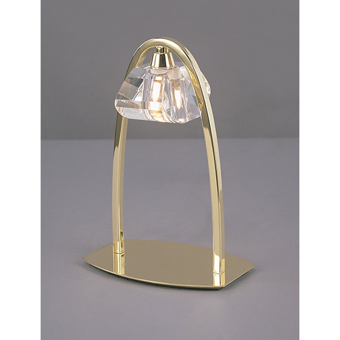 Mantra M0425PB Alfa Large Table Lamp 1 Light G9 Polished Brass