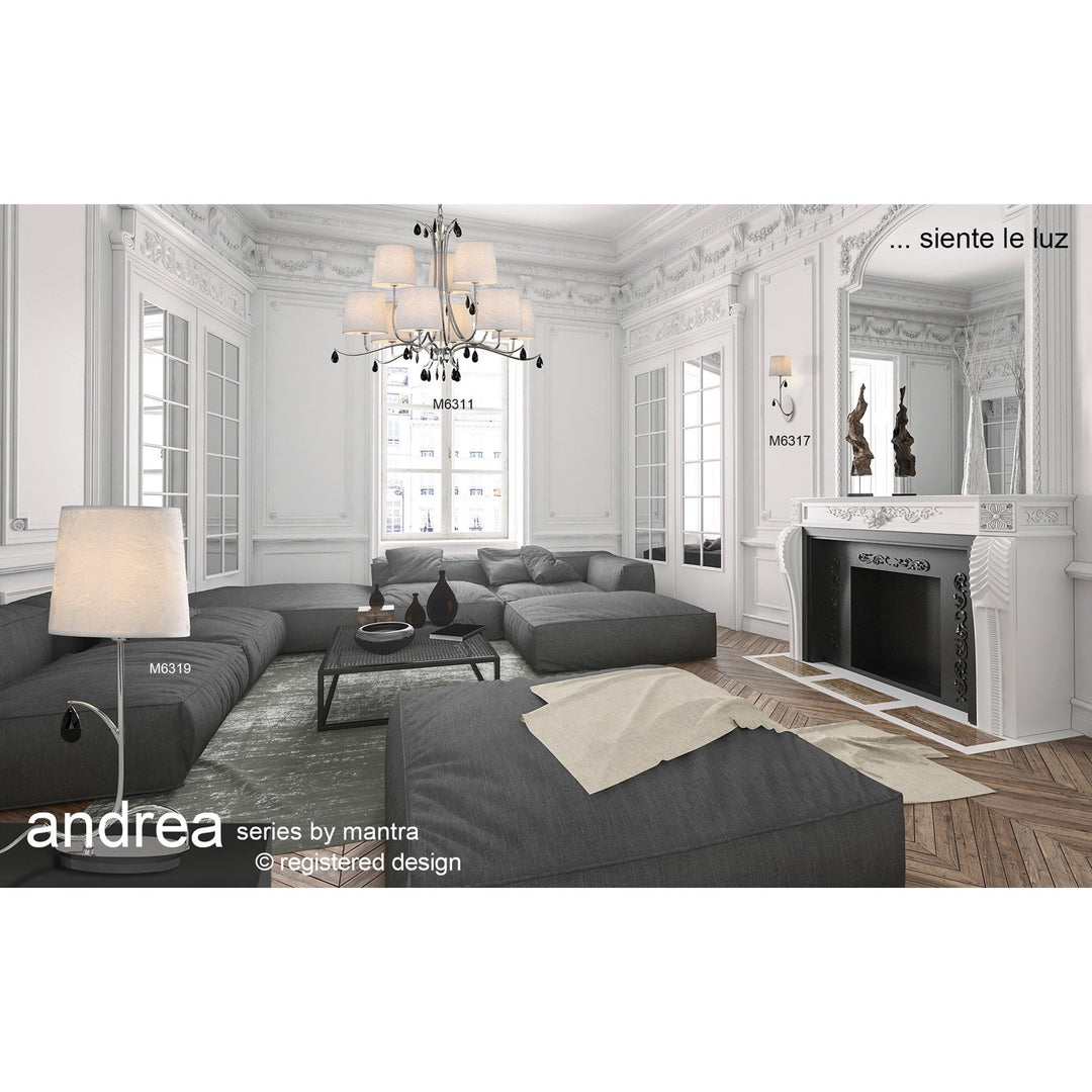 Mantra M6311 Andrea Pendant 88cm Round Polished Chrome