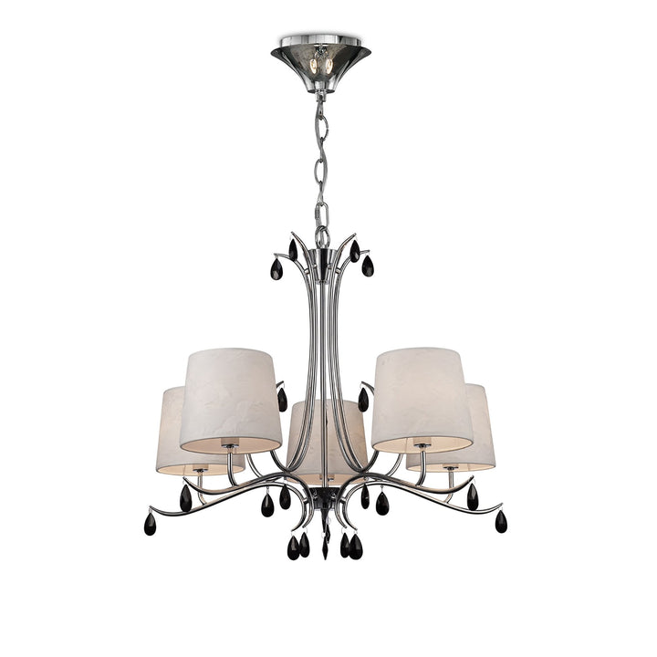 Mantra M6314 Andrea Pendant 81.5cm Round Polished Chrome