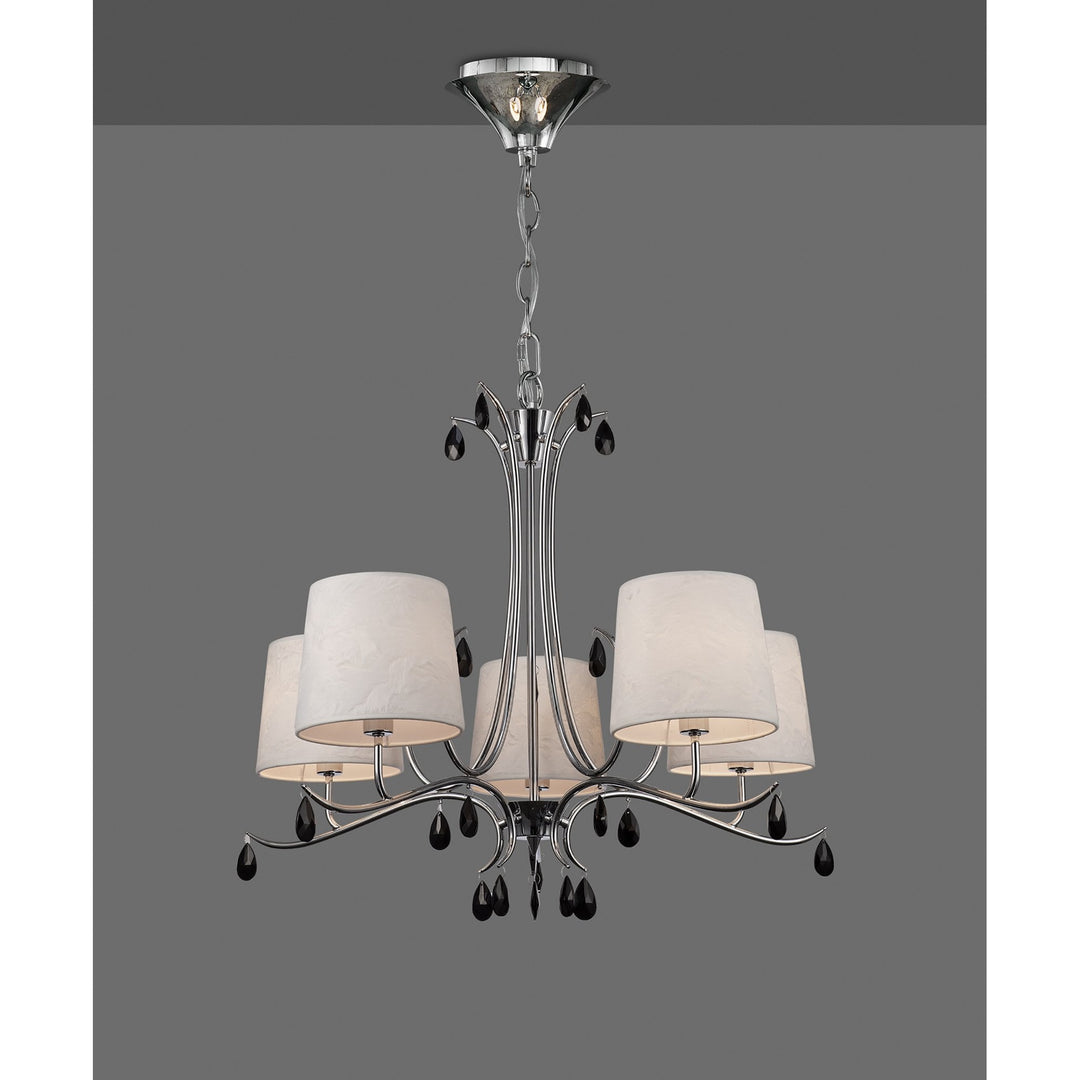 Mantra M6314 Andrea Pendant 81.5cm Round Polished Chrome