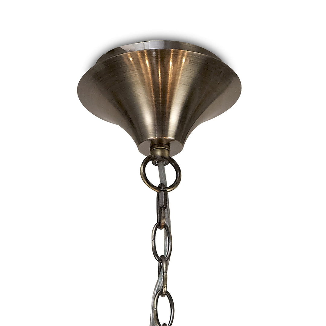 Mantra M6335 Andrea Pendant 67cm Round Antique Brass