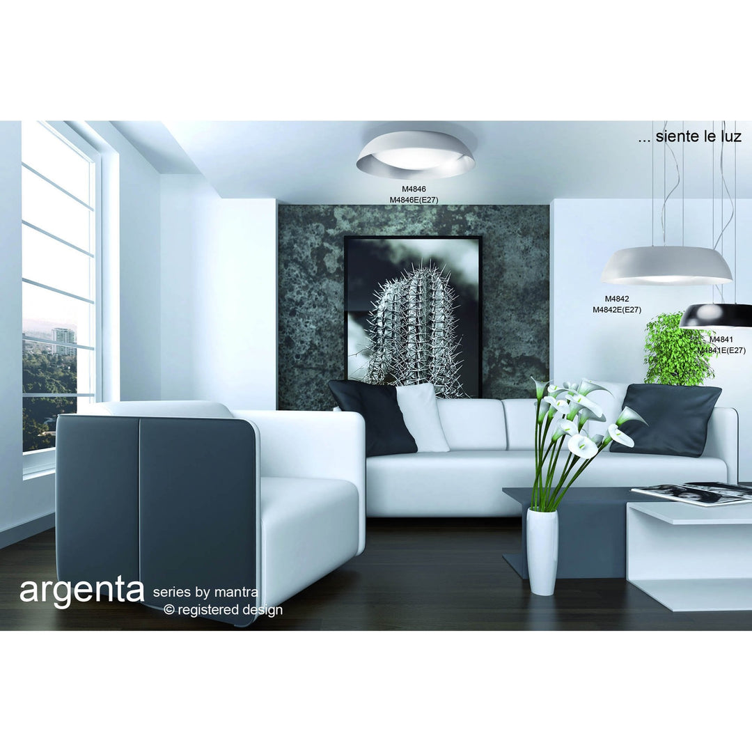 Mantra M4843 Argenta Pendant Large LED Matt Black