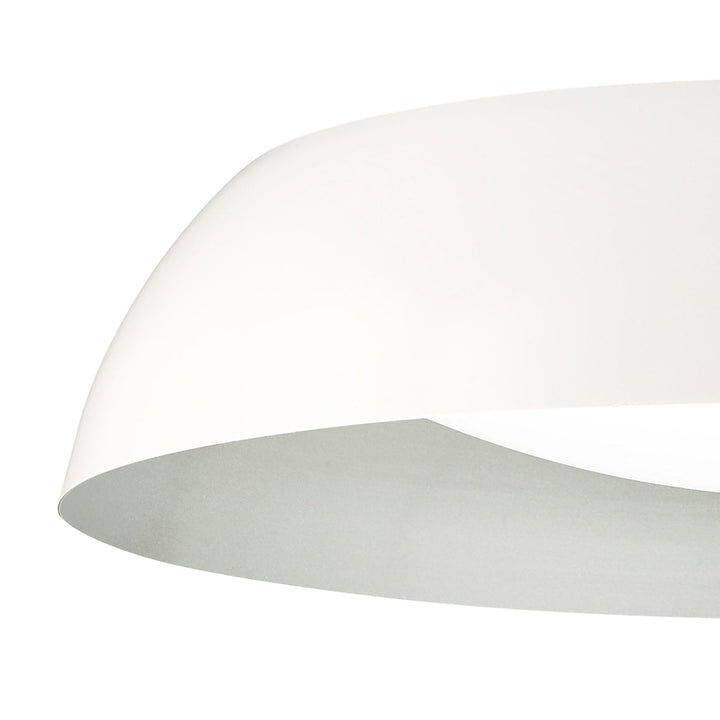 Mantra M4846E Argenta Ceiling Large 5 Light Matt White Silver White Acrylic