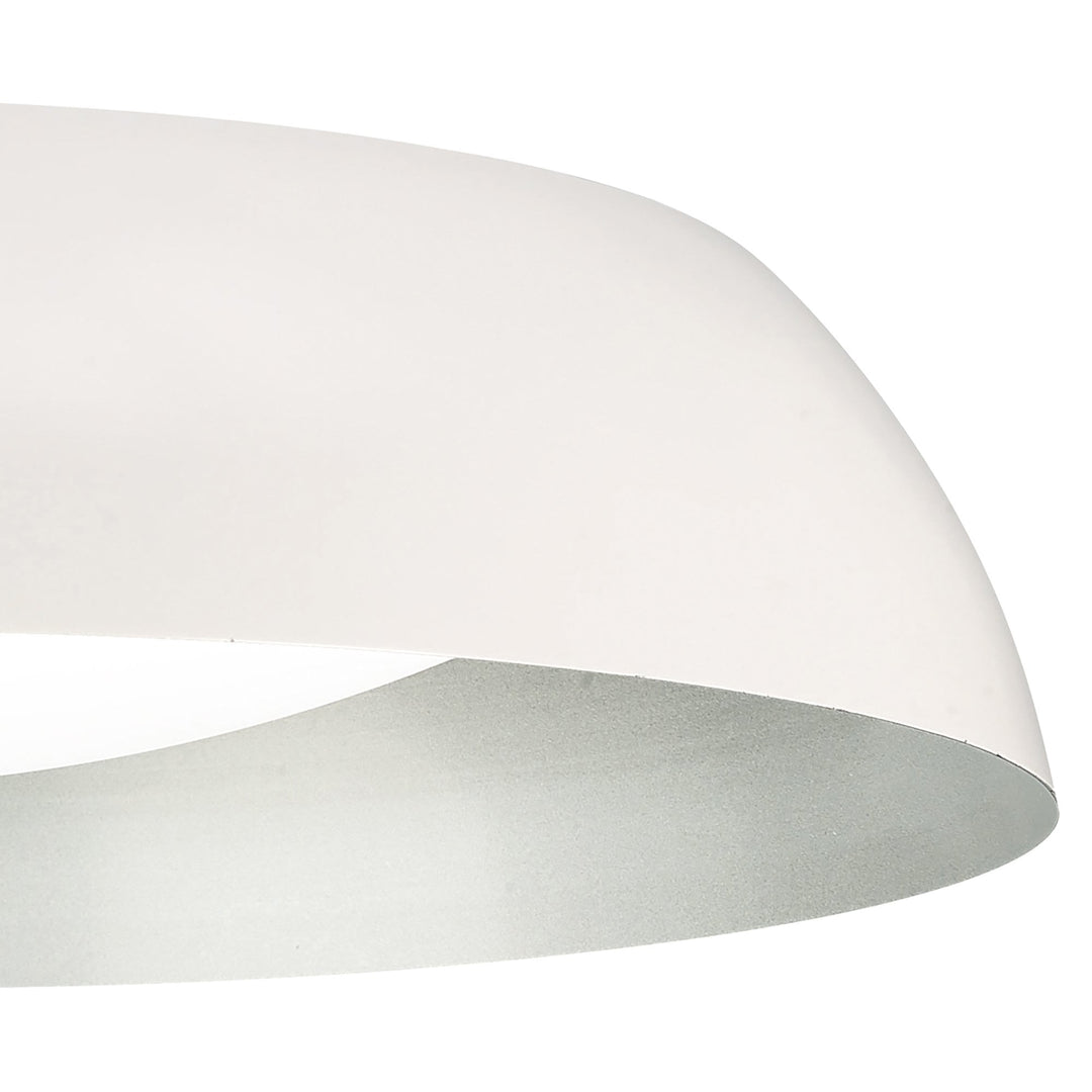 Mantra M4846E Argenta Ceiling Large 5 Light Matt White Silver White Acrylic