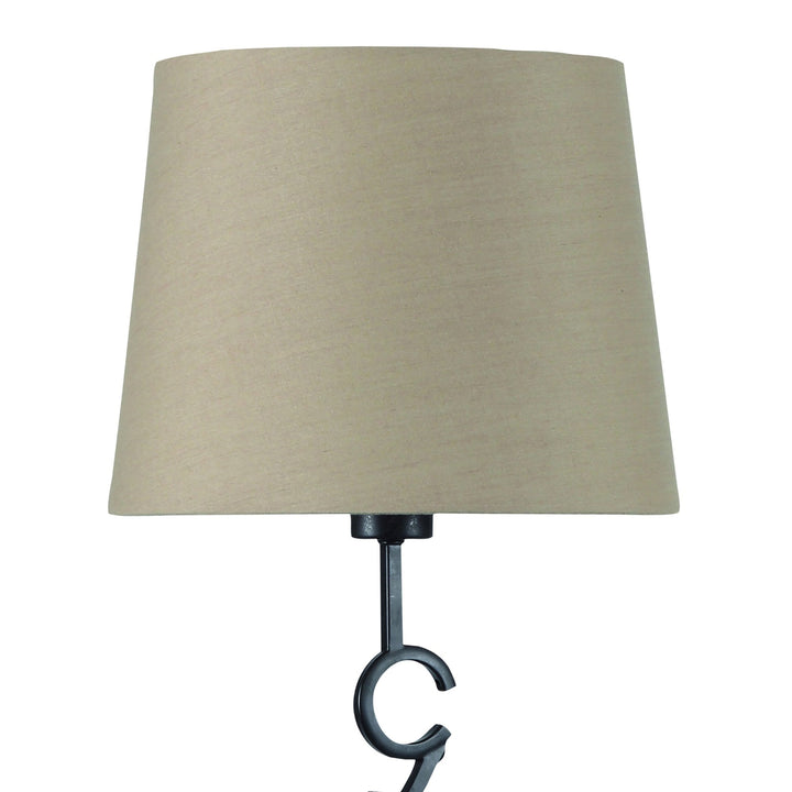 Mantra M5218 Argi Table Lamp 1 Light Large Taupe Shade Brown Oxide